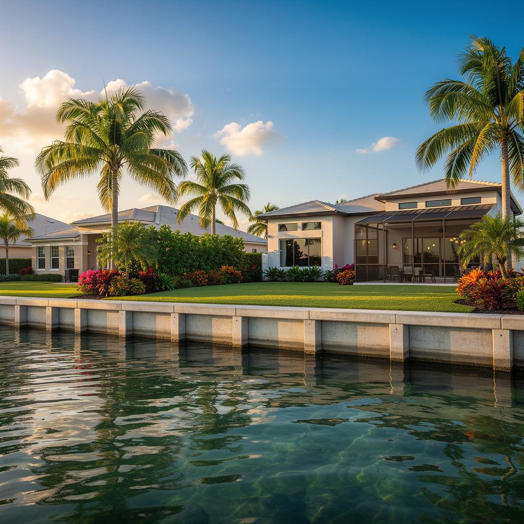 Concrete Seawall in Cape Coral FL